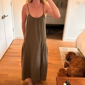 DREW CLOTHING olive maxi dress